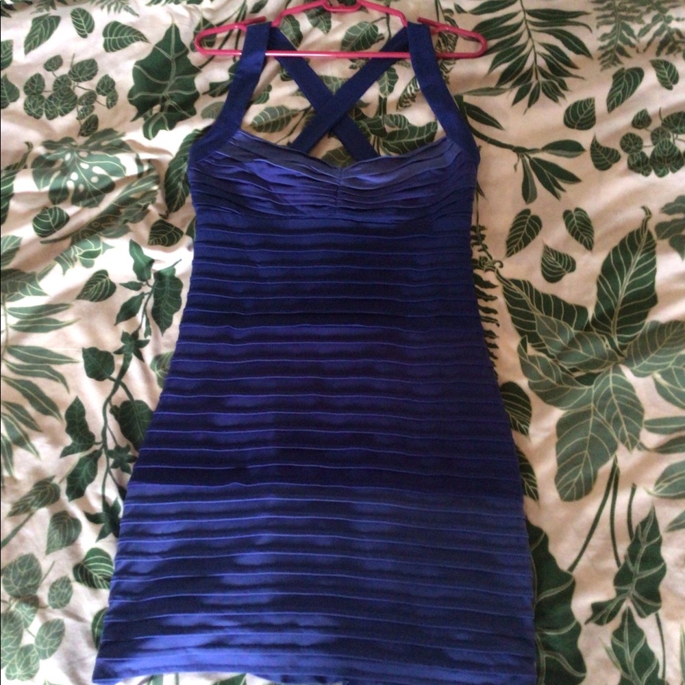 Maxandcleo bodycon blue dress